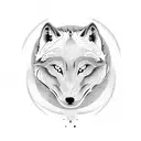 Yin and Yang wolves tattoo design idea