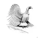SCARY TURKEY VULTURE tattoo design idea