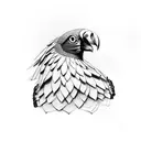 SCARY TURKEY VULTURE tattoo design idea