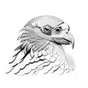 SCARY TURKEY VULTURE tattoo design idea