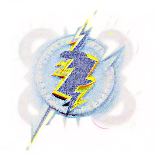 bitcoin lightning samuri with bitcoin logo and lightning tattoo design idea