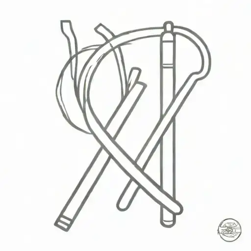 match stick tattoo design idea