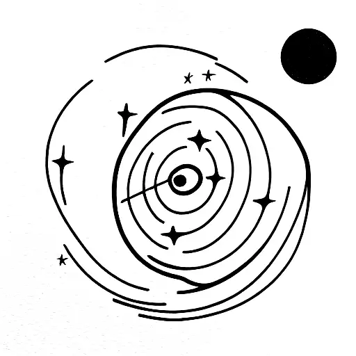 spinning globus tattoo design idea