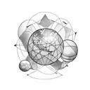 spinning globe tattoo design idea