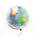 spinning globe tattoo design idea