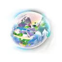 spinning globe tattoo design idea