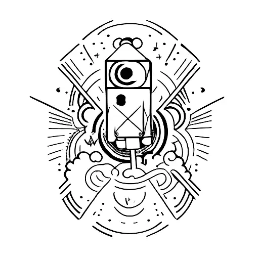 A small tattoo for middle finger that show power and dreams of a disk jockey and his passion for music tattoo design idea