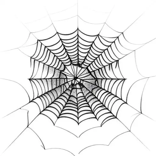 Spider Web tattoo design idea