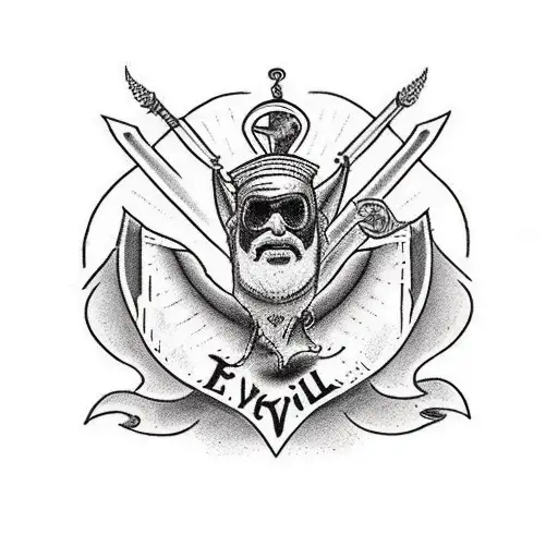 "For I have found a rule, that when I'm trying to do good, evil is always present" -Romans 7:21 tattoo design idea