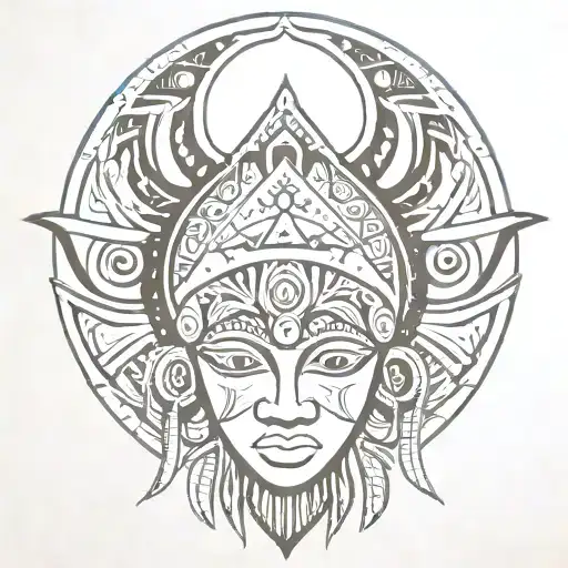 2000s tribal tattoo design idea