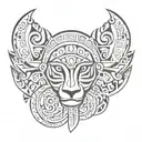 2000s tribal tattoo design idea