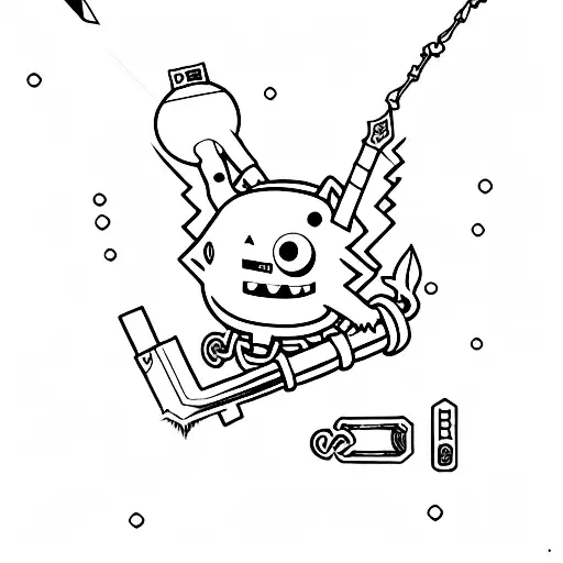 BMO with a keyblade tattoo design idea