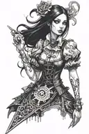 alice madness returns tattoo design idea