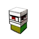 Lego bricks tattoo design idea