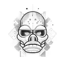 bart simpsos tattoo design idea