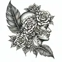 strong mind tattoo design idea