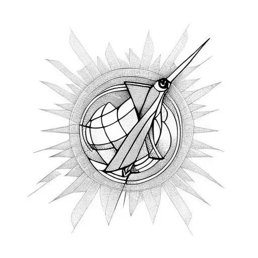 mocking bird tattoo design idea