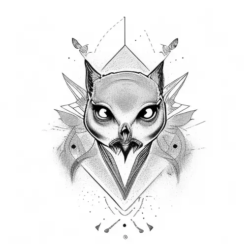 mocking bird tattoo design idea