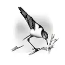 mocking bird tattoo design idea