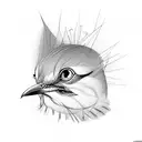 mocking bird tattoo design idea