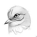 mocking bird tattoo design idea