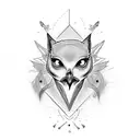 mocking bird tattoo design idea