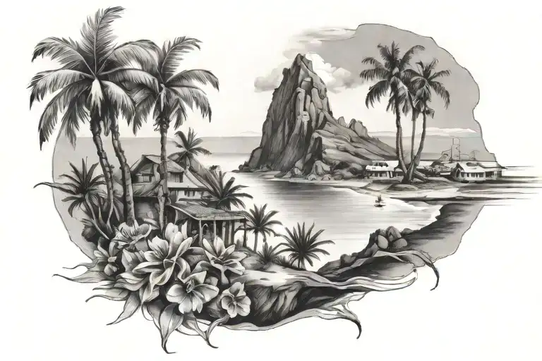 Canary Islands capturing the essence tattoo design idea