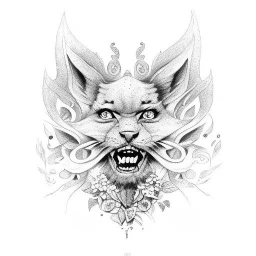 green muse of comedy thalia tattoo design idea