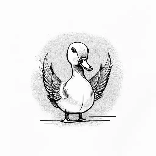 Duck  tattoo design idea