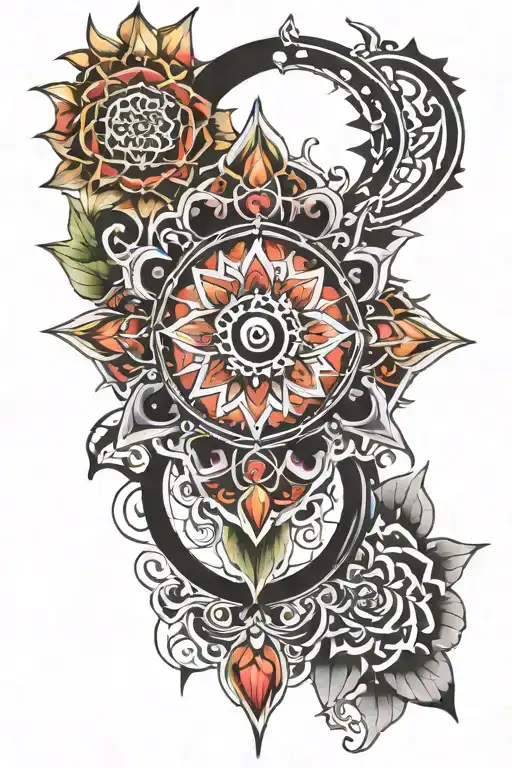 chakra design tattoo design idea