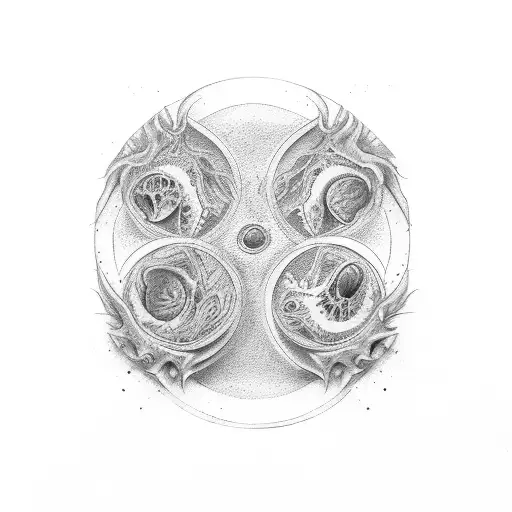 double venus tattoo design idea