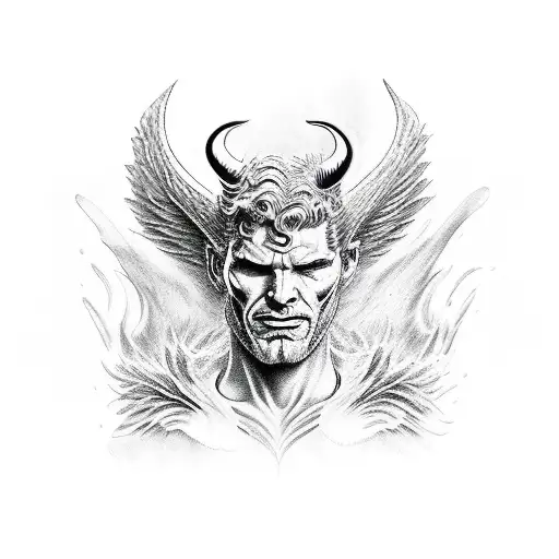 Lucifer tattoo design idea