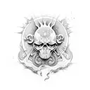 sol y mar tattoo design idea