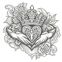 claddagh tattoo design idea
