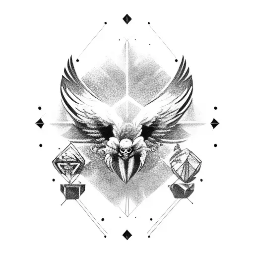 vulture  tattoo design idea