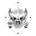 vulture  tattoo design idea