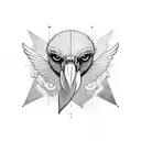 vulture  tattoo design idea