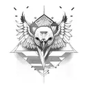 vulture  tattoo design idea