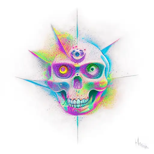 Naves espaciales, cultura maya tattoo design idea