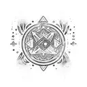 Naves espaciales, cultura maya tattoo design idea