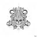 Naves espaciales, cultura maya tattoo design idea