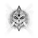 Naves espaciales, cultura maya tattoo design idea