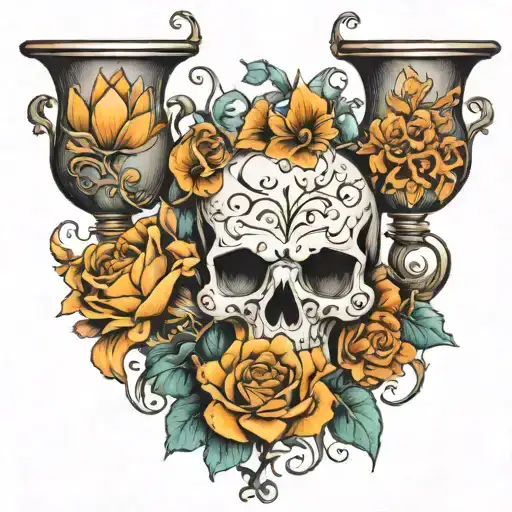 those of the vases who remain alive will envy the dead tattoo design idea