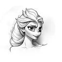 elsa  tattoo design idea