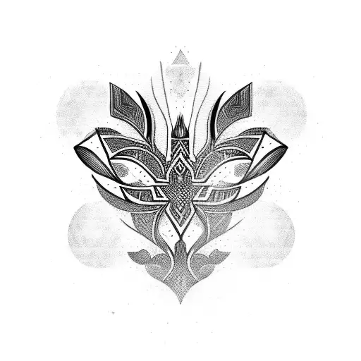 symmetrical  tattoo design idea