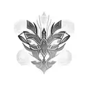 symmetrical  tattoo design idea