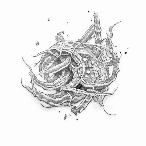 green bean tattoo design idea