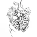 grape vine  tattoo design idea