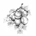 grape vine  tattoo design idea