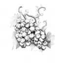 grape vine  tattoo design idea